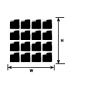 Plastruct - LATTICE PANEL B SQUARE POLY. 101.6X31.8X1.6MM 2X LAT-20