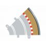 Scalextric - Radius 1 Curve Outer Borders 45° X 4 (Sc8240)