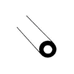 Plastruct - TUBING ROUND BUTYRATE WH. 1.2MM 375MM 15X TB-1