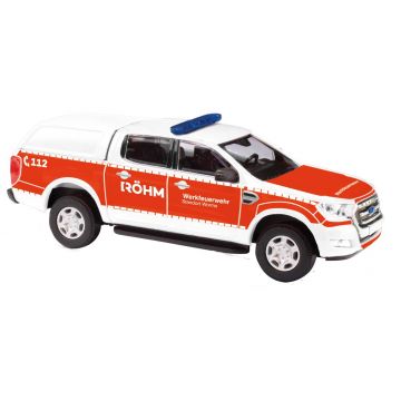 Busch - 1/87 FORD RANGER HARDTOP WERKFEUERWEHR NR.6