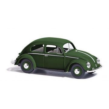 Busch - 1/87 VW KAFER OVALFENSTER DUNKELGRUN 1955 (2/24) *