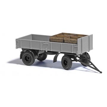 Busch - 1/87 Ifa Hl 80 Anhanger Mit Kisten 1967 (10/22) *ba53321