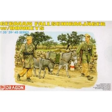 Dragon - 1/35 GERMAN FALLSCHIRMJAGER W/DONKEYS WWII (9/23) *