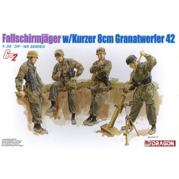 Dragon - 1/35 FALLSCHIRMJAGER W/KURZER 8CM GRANATWERFER WWII (9/23) *