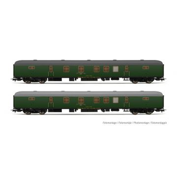 Electrotren - Renfe 2-set Dgdc-3000 Postal Van Olive Green Iv (9/22) *ele-he4013
