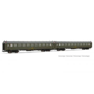 Electrotren - RENFE 2-P 5000 COACHES BB4 2ND CL OLIVE GR. IV (9/23) *
