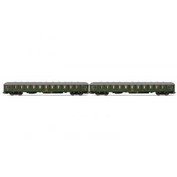 Electrotren - 1/87 RENFE 2-P BBL-8100 COUCHETTE COACHES GREEN IV (9/24) *
