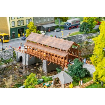 Faller - 1:87 Houten Spoorwegbrug (4/22) *fa120527