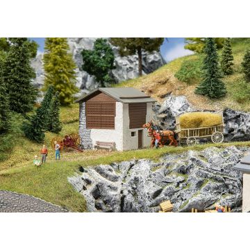 Faller - 1/87 HOOISCHUURTJE GRAUBUNDEN (1/23) *