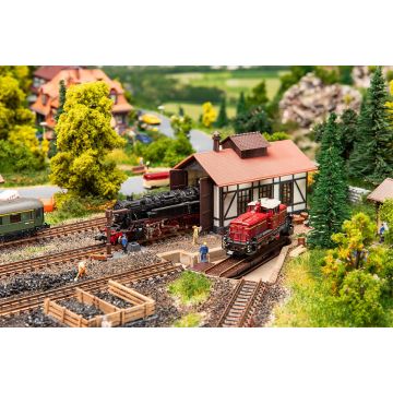 Faller - 1/160 SEGMENTDRAAISCHIJF MET LOC LOODS N (2/24) *