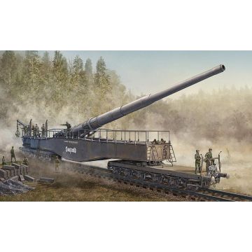 Hobbyboss - 1/72 German 280mm K5(E) Railway Gun Leopold - Hbs82903