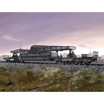 Hobbyboss - 1/72 German Rail Transporter For Karl-gerat - Hbs82906
