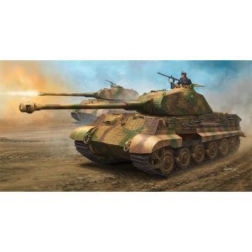 Hobbyboss - 1/35 German Sd.kfz. 182 Tiger Porsche Turret W/zimmerit - Hbs84530