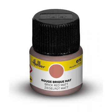 Heller - HELLER ACRYLIC PAINT 070 BRICK RED MATT 12 ML