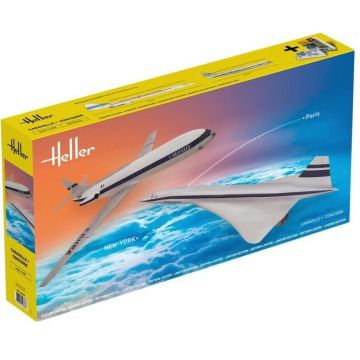 Heller - 1/100 CARAVELLE + CONCORDE (9/23) *