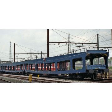 Jouef - SNCB 2-P DD DEV 66 CAR TRANSPORTER BLUE V (9/23) *