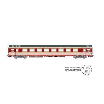 Jouef - 1/87 SNCF ADD.GR.CONF. COACHES A8U KLEBER BETON IV (3/25) *