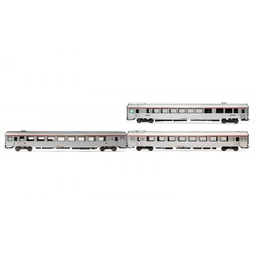 Jouef - 1/87 SNCF 3-P EC ETOILE DU NORD SET 2/2 VRU A3RTU V (9/24) *