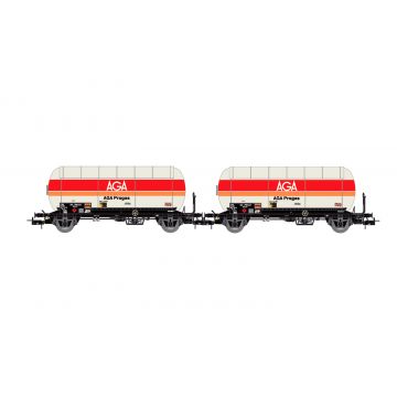 Jouef - 1/87 SNCF 2-P GAS TANK WAGONS AGA PROGAS IV (12/24) *