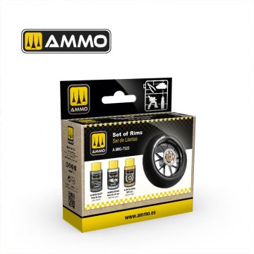 Ammo Mig Jimenez - COBRA MOTOR PAINTS SET OF RIMS 3x30 ML