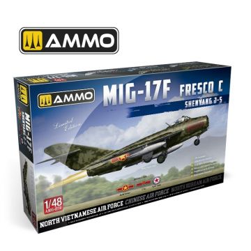 Ammo Mig Jimenez - 1/48 MIG-17F SHENYANG J-5 VIETNAM-CHINA-N.KOREA (12/23) *