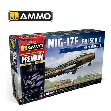 Ammo Mig Jimenez - 1/48 MIG-17F SHENYANG J-5 VIETNAM-CHINA-N.KOREA PE (12/23) *