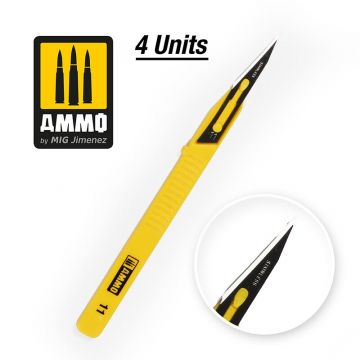 Ammo Mig Jimenez - SCALPELS MINI BLADE STRAIGHT 4 PCS.