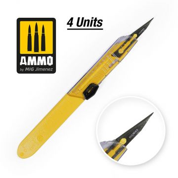 Ammo Mig Jimenez - SCALPELS PROTECTIVE BLADE STRAIGHT 1 PC.
