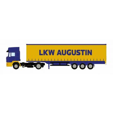 Minis - 1/160 MAN F90 GARDINENPL.-SATTELZUG LKW AUGUSTIN (?/23) *