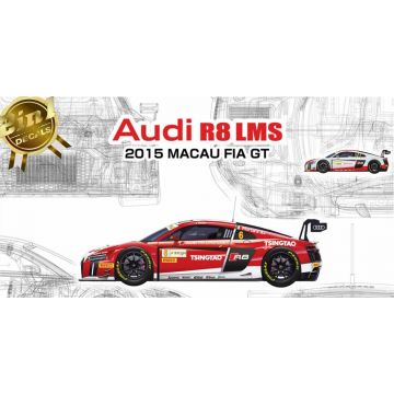 Nunu models - 1/24 AUDI R8 LMS GT3 MACAU 2015 #6-#7