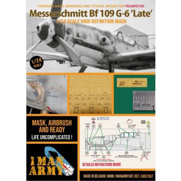 1ManArmy - 1/24 MESSERSCHMITT BF 109 G-6 LATE TRUMPETER (9/24) *