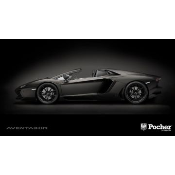 Pocher - 1/8 LAMBO AVENTADOR LP700-4 ROADSTER NERO NEMESIS (4/24) *