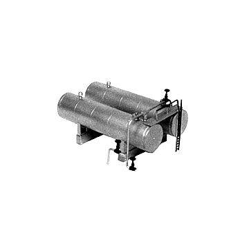 Plastruct - 1/100 TWIN HORIZONTAL TANKS KIT-1014 150x140x100MM