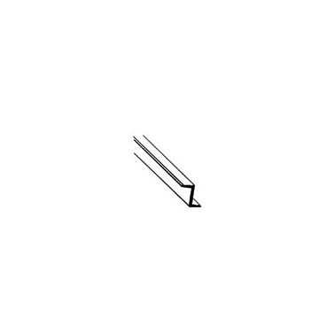 Plastruct - ZEE BAR FINELINE STYRENE 4.8x2.7x0.8MM 375MM 5X ZFS-6