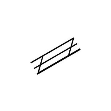 Plastruct - 1/200 STAIR RAILS STYRENE WH. 6.4x11.1MM 90MM 2X SRS-2
