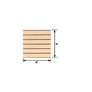 Plastruct - SHEET CLAPBOARD SIDING WH. 6.4x275x175MM 2X PS-56