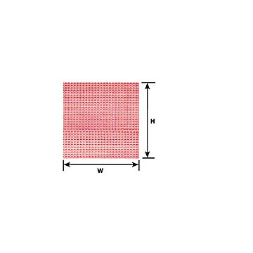Plastruct - 1/200 SHEET BRICK RED CLAY 0.5x300x175MM 2X PS-94