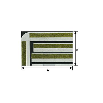 Plastruct - 1/100 SHEET CURBS/WALKS BEIGE 0.5x300x175MM 2X PS-160