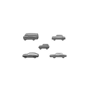 Plastruct - 1/125 CAR STYRENE WH. 13.9x15.5x38.9MM ASS. 5X AM-125