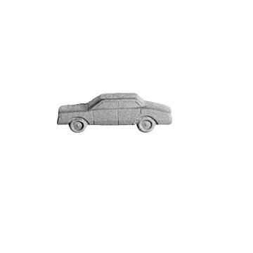 Plastruct - 1/900 CAR A CAST METAL WH./TIN 1.2x2.0x4.8MM 5X AMM-900A