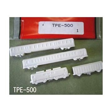 Plastruct - 1/500 TRAIN PASSENGER SET STY. WH. 1X TPE-500