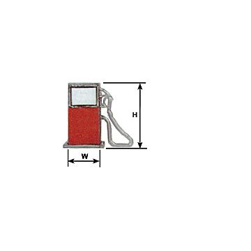 Plastruct - 1/48 GAS PUMP POLY. 24.6x28.6MM 3X GAS-48