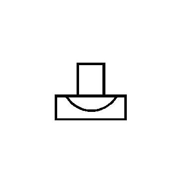 Plastruct - REDUCING TEE TB-6/TB-2 BUTY WH. 3.2MM 5X TPR-62