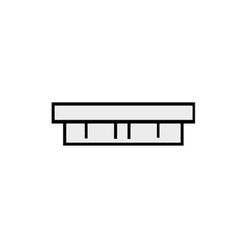 Plastruct - FLAT CAP HEAD TB-40 ABS MEDIUM GRAY 31.8x28.2MM 3X VHC-40