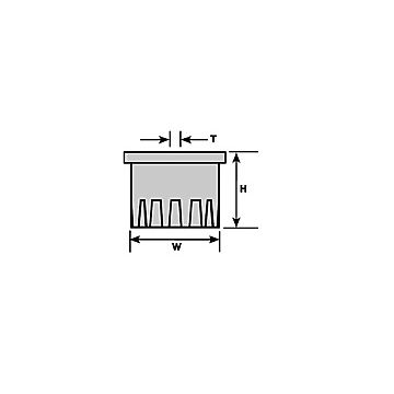 Plastruct - 1/24 MERCURY VAPOR CP ABS GREEN 8.3x11.9x2.4MM 5X LF-316