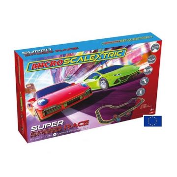 Scalextric - 1/64 MICRO SUPER SPEED LAMBO. VS PORSCHE BATT. (1/24) *