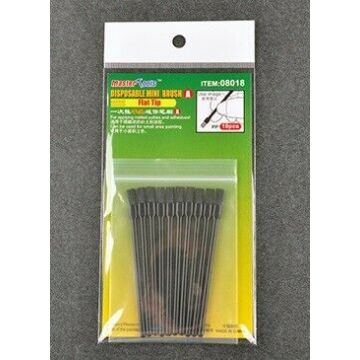 Trumpeter - Disposable Mini Flat Brush 10 Pcs - Trp08018