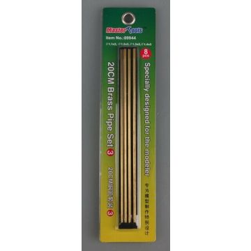Trumpeter - 20cm Brass Pipe Set 3 8pcs - Trp09944