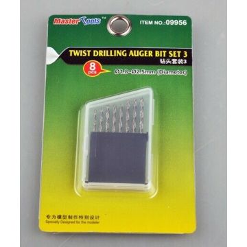 Trumpeter - Twist Drilling Auger Bit Set 3 Ã˜ 1.8-2.5mm 8pcs - Trp09956