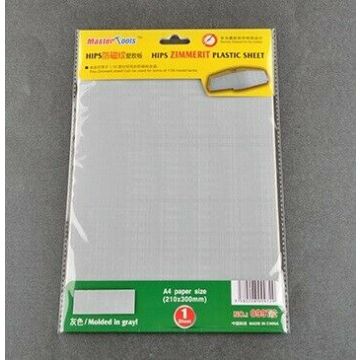 Trumpeter - Hips Zimmerit Plastic Sheet A4 Size 210x300mm 1pcs - Trp09972